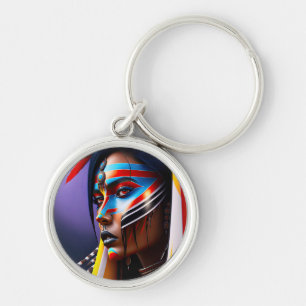 Tribal Queen Key Ring