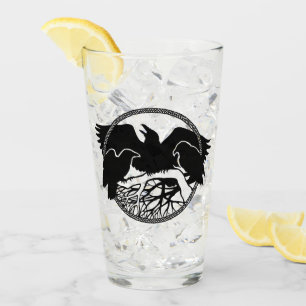 Tribal Raven Glass Native Raven Glass Personalise
