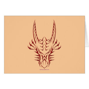 Tribal Red Dragon Head
