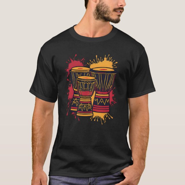 Tribal Rhythm Art  T-Shirt (Front)