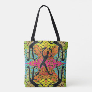 Tribal Rhythm Pop Art Tote Bag