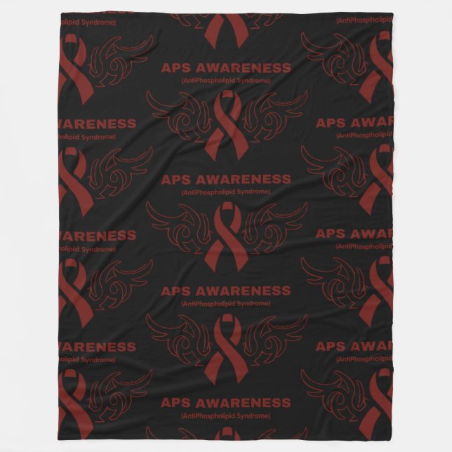 Tribal Ribbon...APS Fleece Blanket (Front)