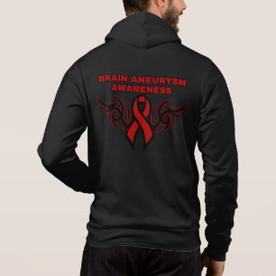 Tribal Ribbon...Brain Aneurysm Hoodie