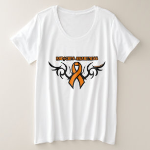 Tribal Ribbon...RSD/CRPS Plus Size T-Shirt