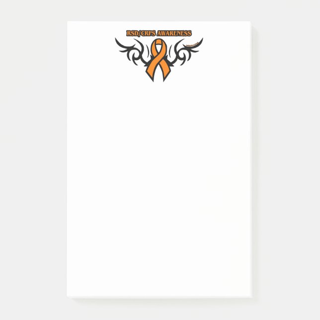 Tribal Ribbon...RSD/CRPS Post-it Notes (Front)