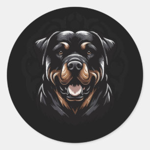 Tribal Rottweiler Sticker – Fierce & Loyal