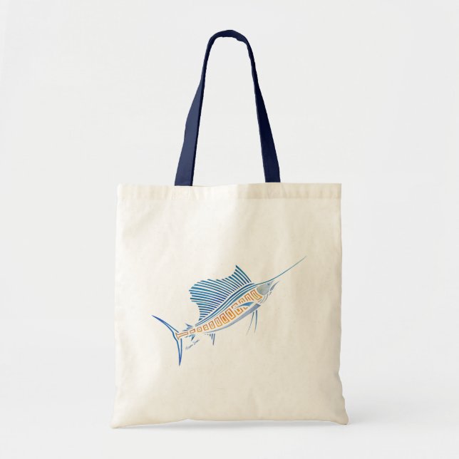 Tribal Sailfish Tote Bag (Front)
