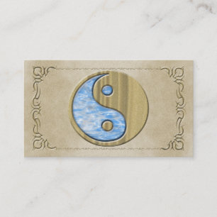 Tribal Sand & Water Yin Yang Business Card