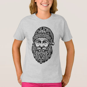 Tribal Santa Face T-Shirt