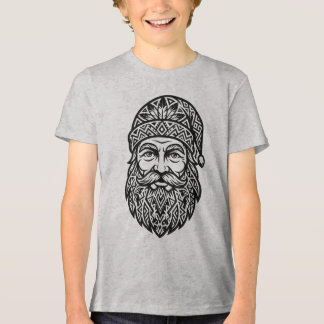 Tribal Santa Face Tri-Blend Shirt