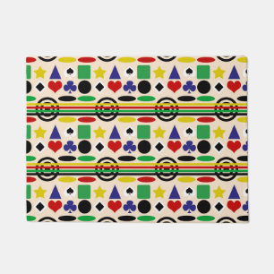 Tribal Scandinavian Nordic Pattern Design Doormat