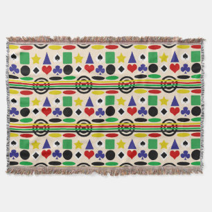 Tribal Scandinavian Nordic Pattern Design Throw Blanket