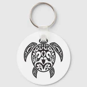 Tribal Sea Turtle Key Ring