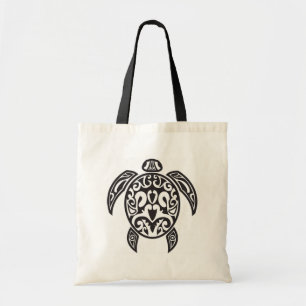 Tribal Sea Turtle Tote Bag