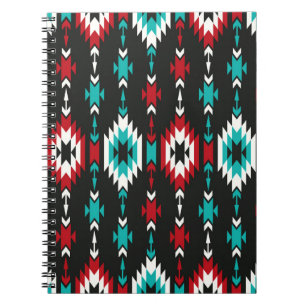 Tribal seamless colorful geometric pattern. Ethnic Notebook