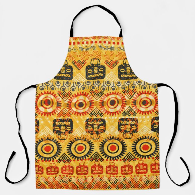 Tribal seamless pattern apron (Front)