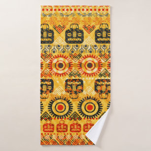 Tribal seamless pattern bath towel