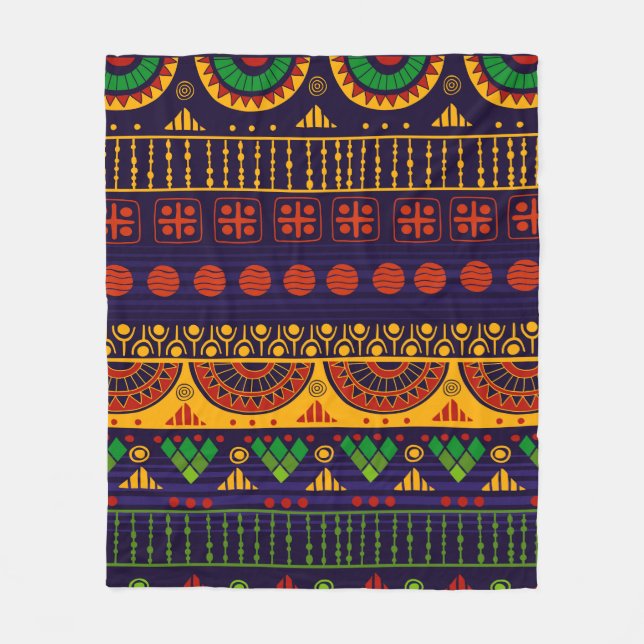 Tribal seamless pattern.  fleece blanket (Front)