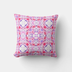 Tribal seamless pattern. Hand-painted grunge water Cushion