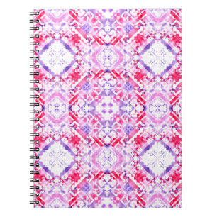 Tribal seamless pattern. Hand-painted grunge water Notebook