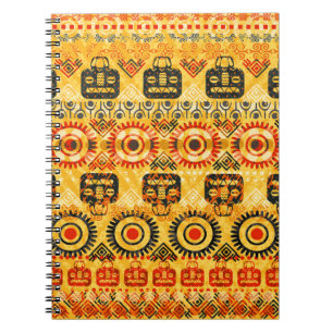 Tribal seamless pattern notebook