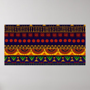 Tribal seamless pattern. poster