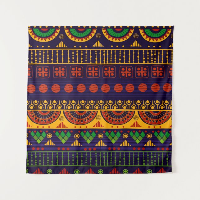 Tribal seamless pattern.  tapestry (Front)