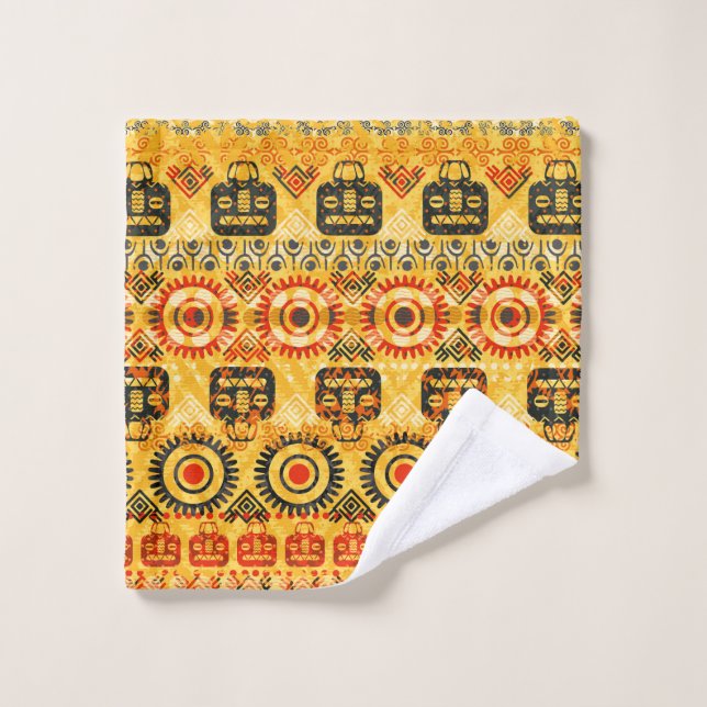 Tribal seamless pattern wash cloth (Wash Cloth)