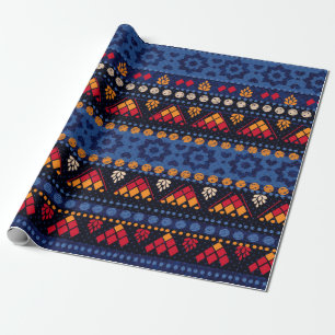 Tribal seamless pattern. wrapping paper