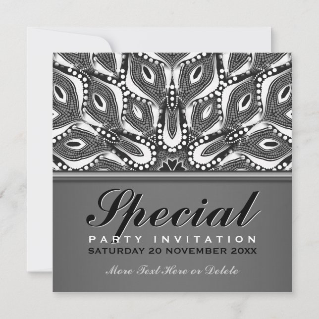 Tribal Serpent Special Event Party Invitation (Front)