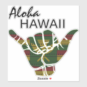 TRIBAL SHAKA (HANG LOOSE) ALOHA HAWAII KANAKA DRK