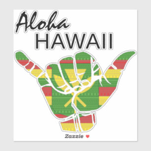 TRIBAL SHAKA (HANG LOOSE) ALOHA HAWAII KANAKA LT