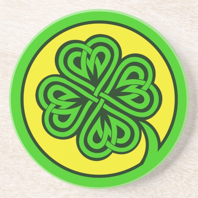 Tribal Shamrock coaster (Front)