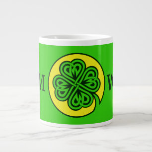 Tribal Shamrock custom mugs