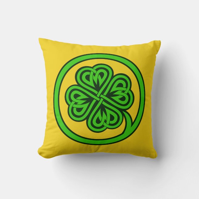 Tribal Shamrock custom pillows (Front)