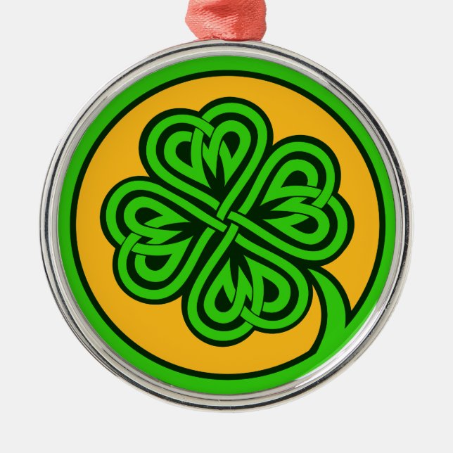 Tribal Shamrock ornament (Front)