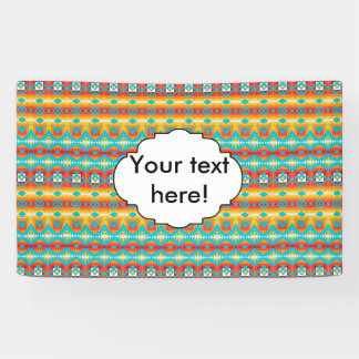 Tribal shapes rows banner