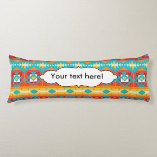 Tribal shapes rows body cushion