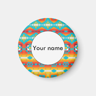 Tribal shapes rows magnet