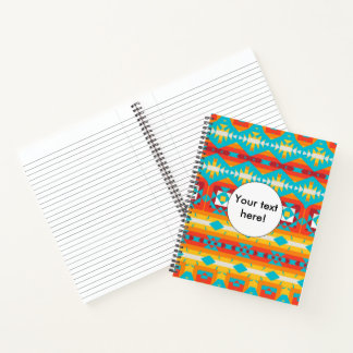 Tribal shapes rows notebook