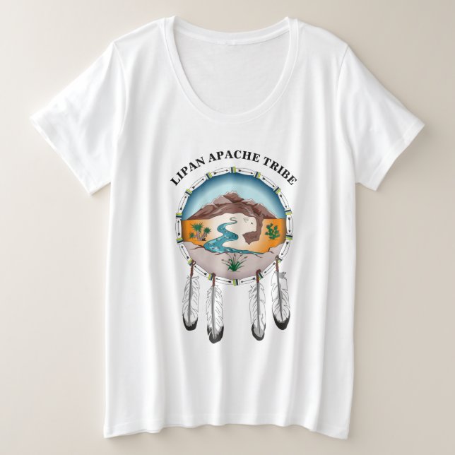 Tribal Shield Ladies Plus Size T-shirt (Design Front)