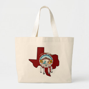 Tribal Shield/ Texas Jumbo Tote Bag