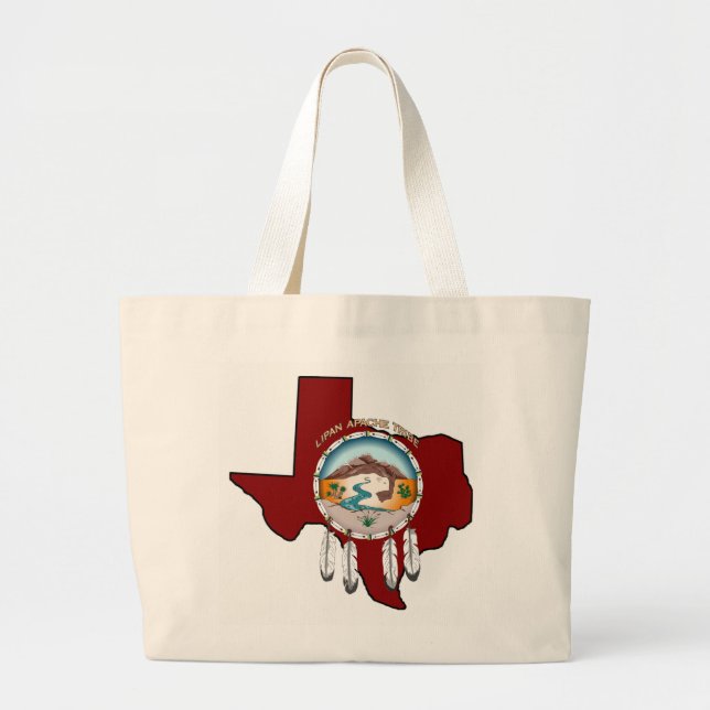 Tribal Shield/ Texas Jumbo Tote Bag (Front)