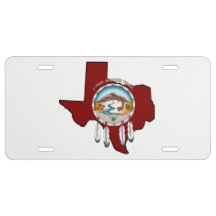 Tribal Shield/Texas License Plate