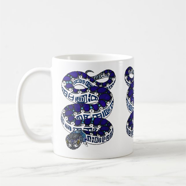 Tribal Snake Coffee Mug (Left)