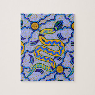 Tribal Snake Jigsaw Puzzle