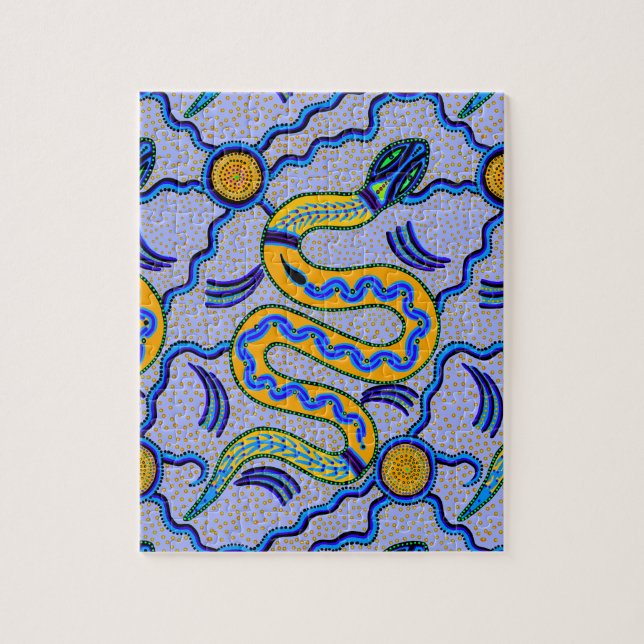 Tribal Snake Jigsaw Puzzle (Vertical)