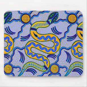 Tribal Snake Mouse Pad