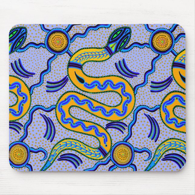 Tribal Snake Mouse Pad (Front)