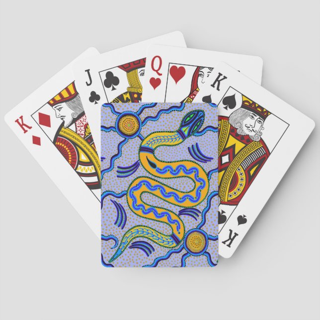 Tribal Snake Playing Cards (Back)